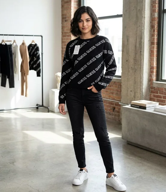 بافت اورجینال زنانه Guess نو آکبند با بارکد CXGNSP2VS1J0GBM00446